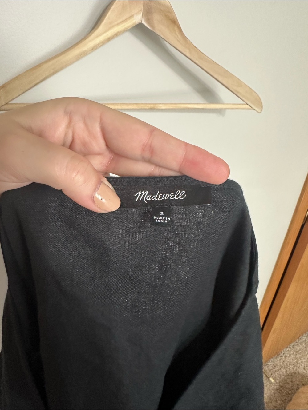 Madewell Linen-Blend Alexandra Button-Front Mini Dress - Picture 4 of 8
